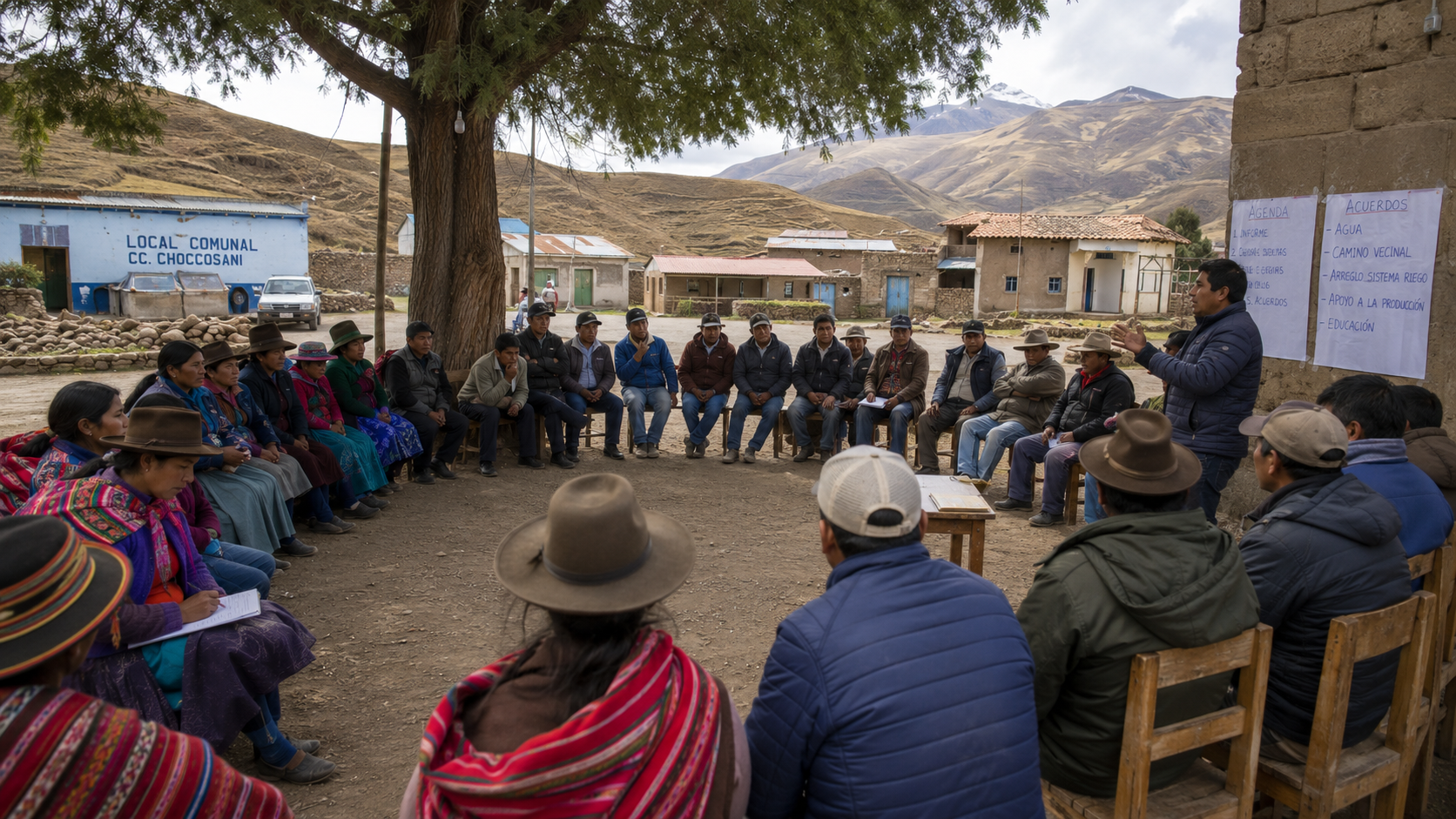 Community assembly making decisions together