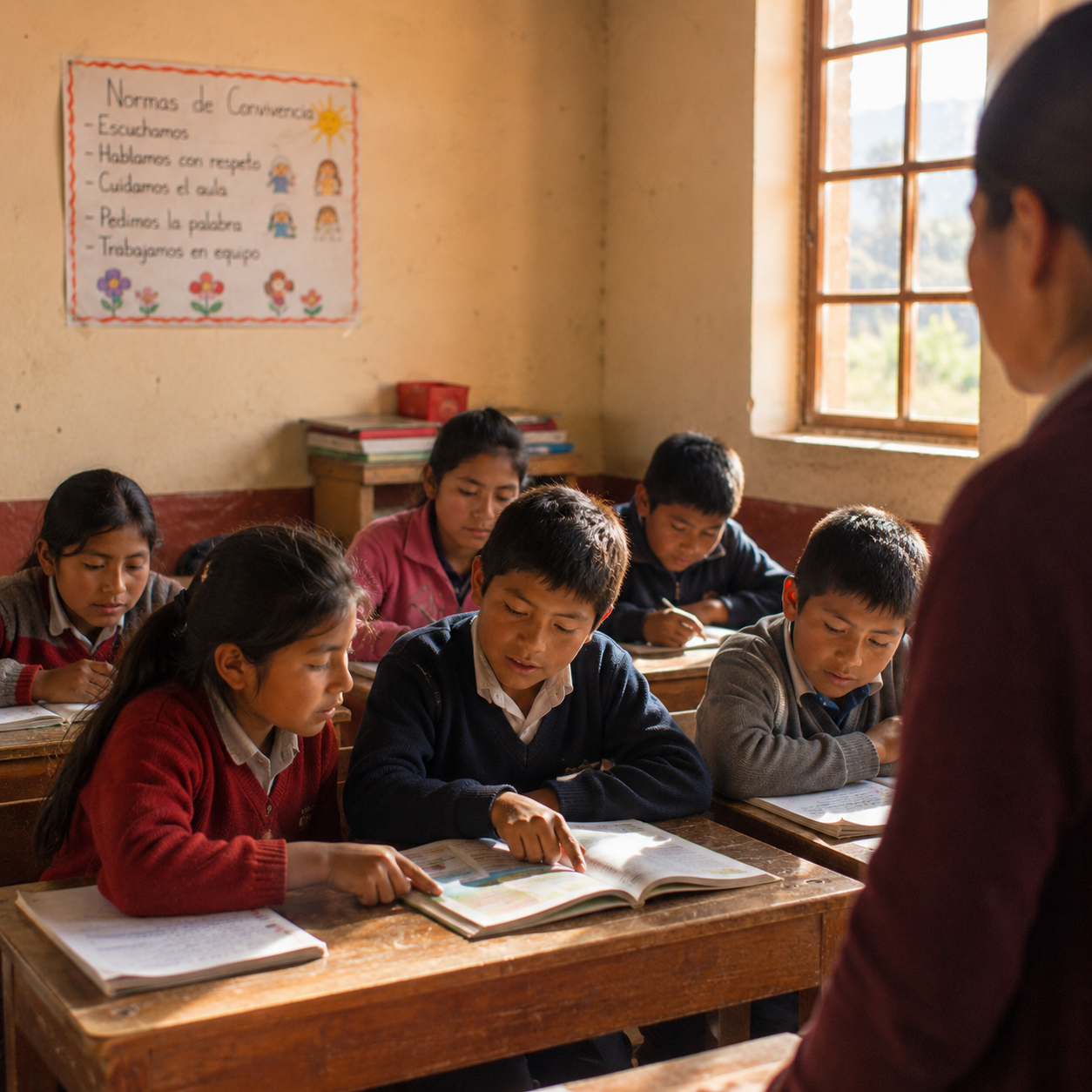 Educación en comunidad rural del Perú