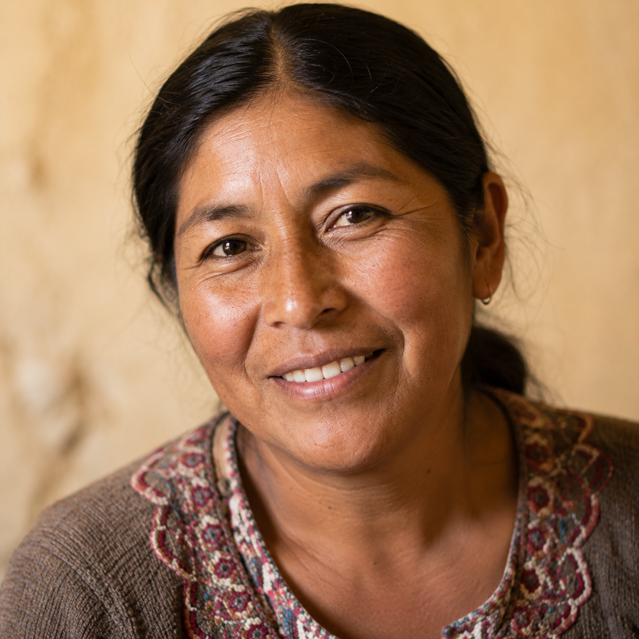 María Condori, health promoter