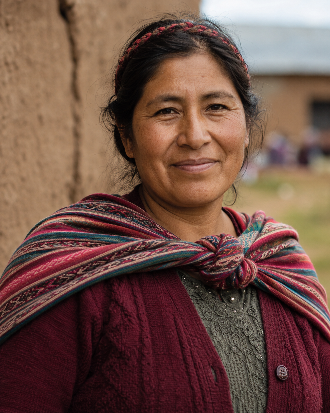 Rosa Quispe in the Santa Rosa community